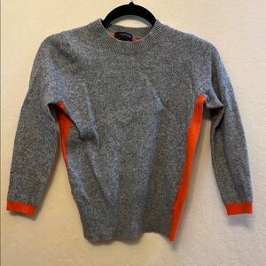J CREW WOOL CASHMERE BLEND TWO TONE SWEATER